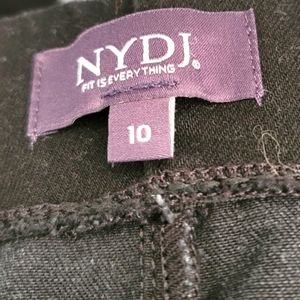 NYDJ Not Your Daughter's Jeans Fit is Everything Black Denim Size 10